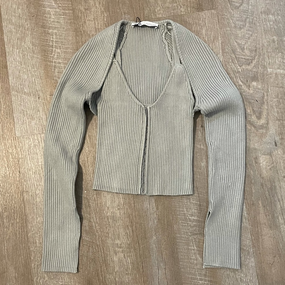 Knit Corset and Sweater Combo